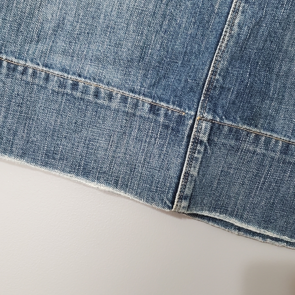 Jill Stuart Blue Denim Mini Skirt 100% Cotton Womens Size 2 - Picture 2 of 5